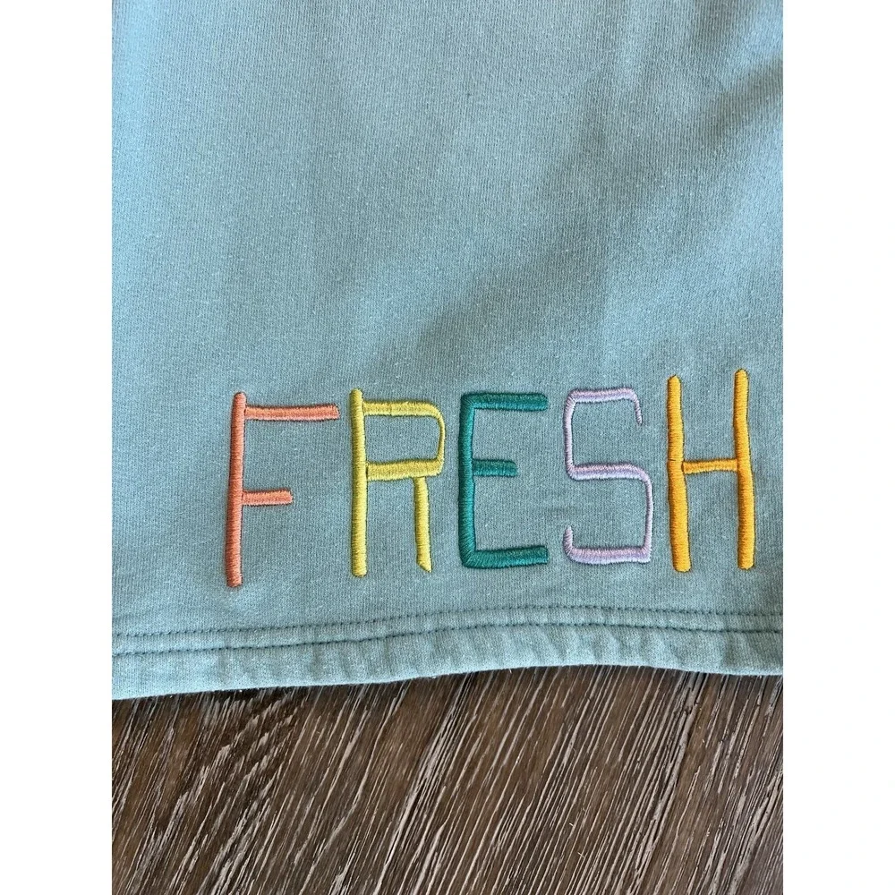 TEDDY FRESH Cotton Sweat Shorts Men's Size S Multicolor Embroidered‎ Logo